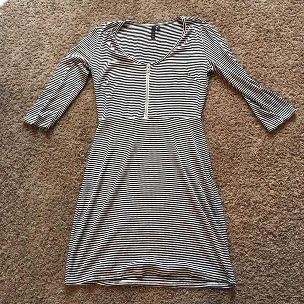 Black and White Stripe Dress